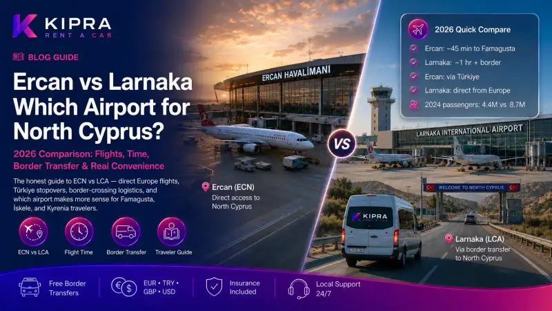 Ercan vs Larnaka: Which Airport for North Cyprus? 2026 Guide